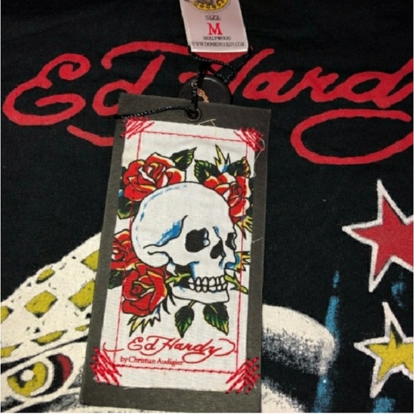 SALE! NWT Men’s Ed Hardy Death or Glory Shirt - Picture 5 of 5